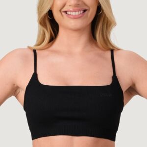 GymBeam Bezšvová športová podprsenka NEO Black  XL